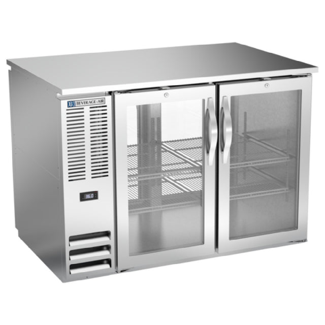 Beverage Air BB48HC-G-PT-S - Refrigerated Pass-Thru Back Bar Refrigerator, Two-section