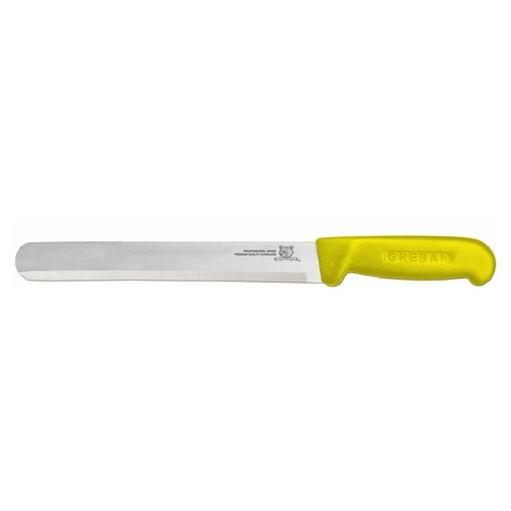 Omcan 12559 (12559) Slicing Knife 12" Straight Blade Polypropylene Yellow Handle