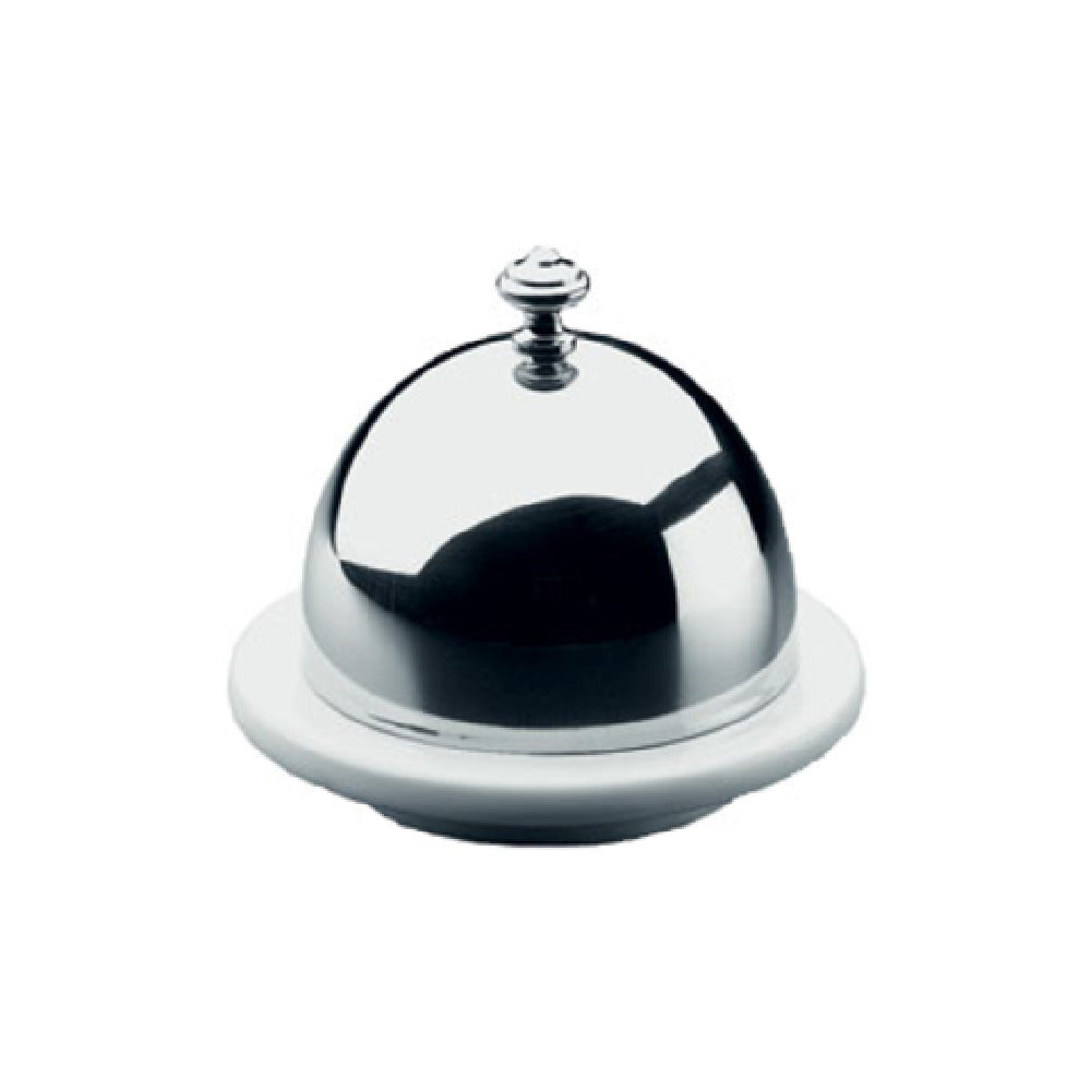 BauscherHepp 19.1090.6440 Butter Dish 2-1/4" Dia. X 3-1/4"H With 18/10 Stainless Steel Silver Plate Finish Cover