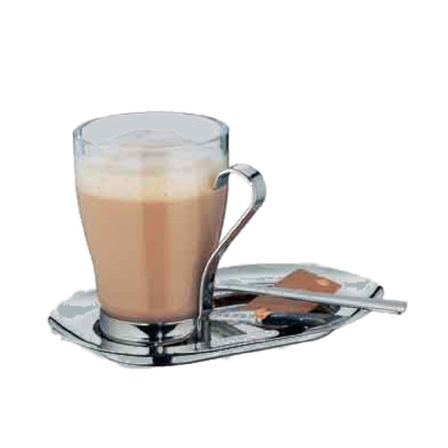 BauscherHepp 06.2519.6040 Milk/Coffee Set Includes: (6) 7-1/2" X 4-3/4" 18/10 Stainless Steel Serving Trays