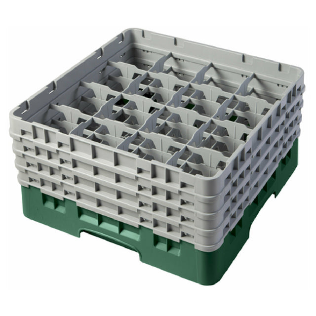 Cambro 16S800119 Camrack® Glass Rack With (4) Soft Gray Extenders Full Size