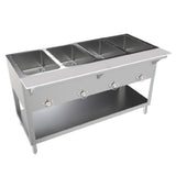 BK Resources ST-SW-4 Steam Table Electric 4-pan Open Well Design