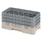 Cambro 17HS638184 Camrack® Glass Rack With (3) Soft Gray Extenders Half Size