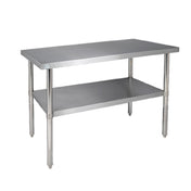 Klinger's Trading 16GA-AST2484 Work Table 84"W X 24"D X 36"H 16/430 Stainless Steel Top
