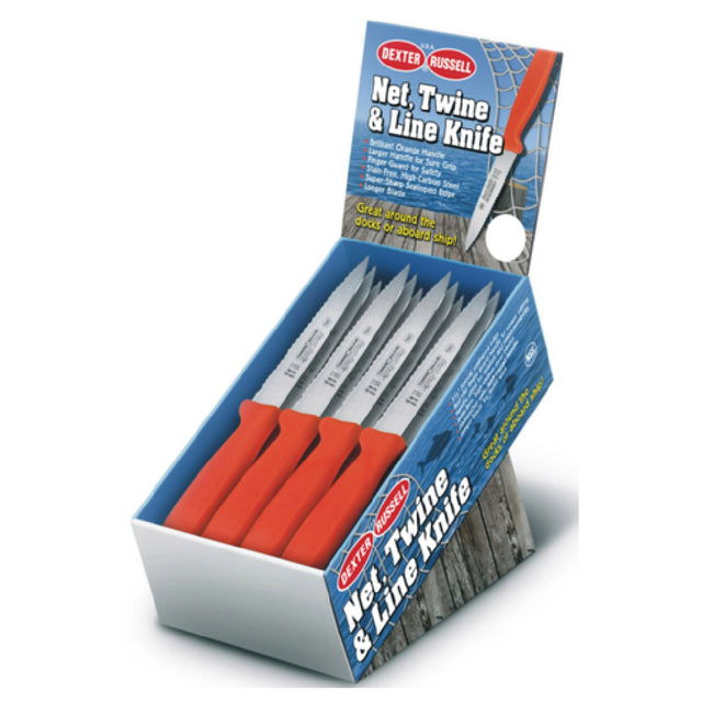 Dexter 15573 Sani-Safe® (NET105SC-36) Net/Twine/Line Knife Set 3-1/2" Scalloped Edge