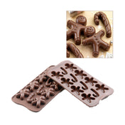 Louis Tellier SCG12 Silikomart Chocolate Mold Mr. Ginger Makes (12) 0.14 To 0.30 Oz. Pieces