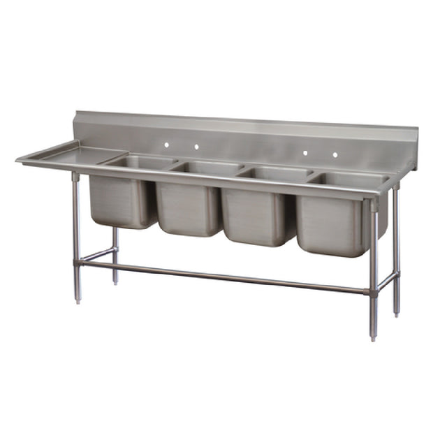 Advance Tabco 94-64-72-18L Regaline Sink 4-compartment With Left-hand Drainboard