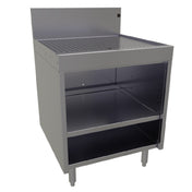 Glastender DBCB-24-LD Underbar Drainboard Open Front Cabinet Base 24"W X 24"D