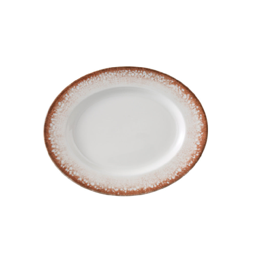 Yanco PR-210 Porto Plate 10"W X 7 7/8" D X 1"H Oval