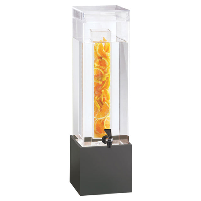 Cal Mil 1527-3-96 Midnight Bamboo Beverage Dispenser 3 Gallon Capacity 8-1/4"W X 9-3/4"D X 25-3/4"H