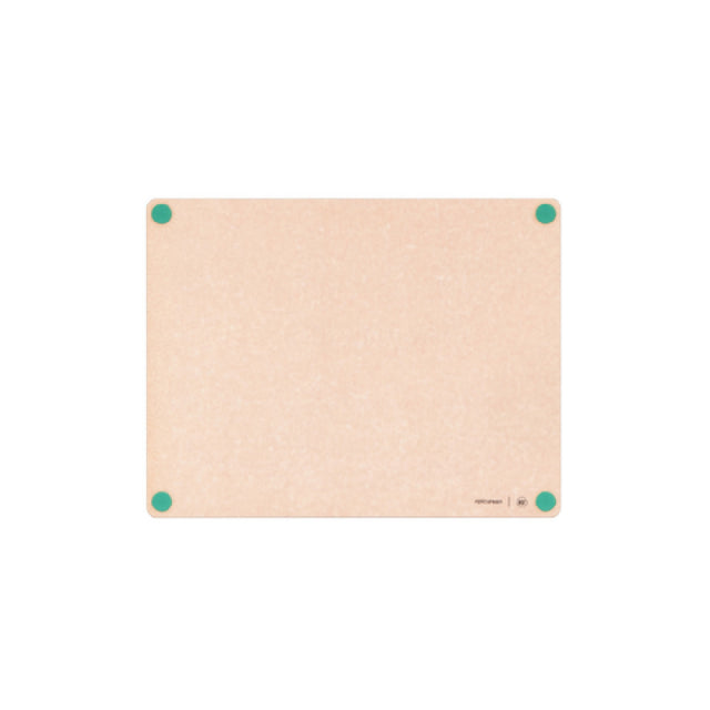 Epicurean 622-19150105 Epicurean HACCP Non-Slip Cutting Board 19.5" X 15" X 3/8" In Natural With Green Produce Feet