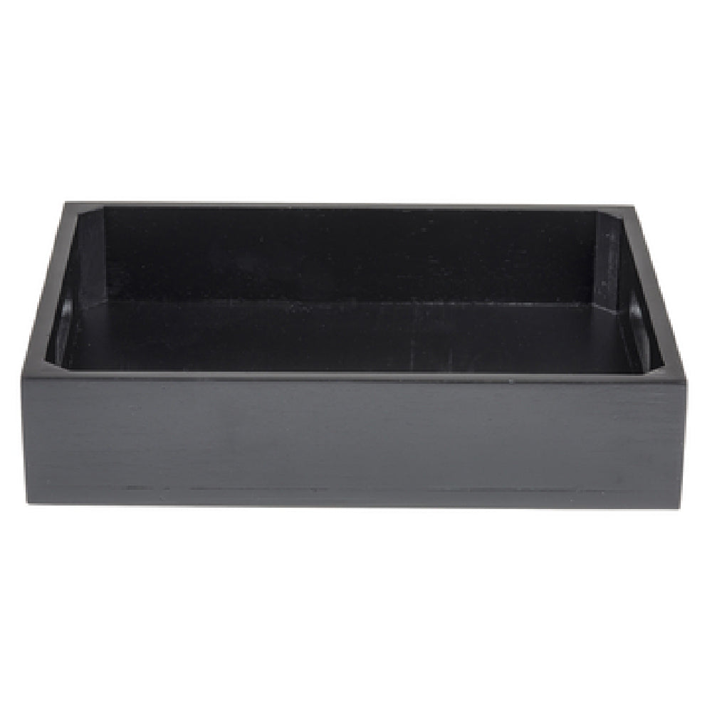 TableCraft Products CRATESB12BK - Gastro Serving/Display Crate, Half Size, 12-3/4" X 10-1/2" X 2-3/4"
