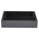 TableCraft Products CRATESB12BK - Gastro Serving/Display Crate, Half Size, 12-3/4" X 10-1/2" X 2-3/4"