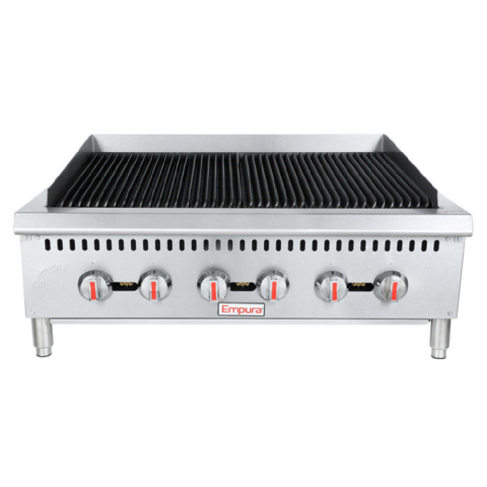 Empura ECB-36 - Heavy Duty Gas Charbroiler, Natural Gas, 36"W X 29.3"D X 16"H