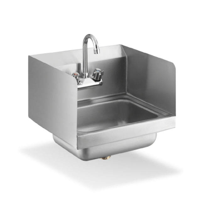 Steel Works Stainless SWHS-15-SP Hand Sink 20ga/304 Stainless Steel 15-1/4" X 15-3/4" X 13"H