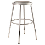 National Public Seating 6418H NPS® Heavy Duty Vinyl Padded Steel Stool 19"-27"