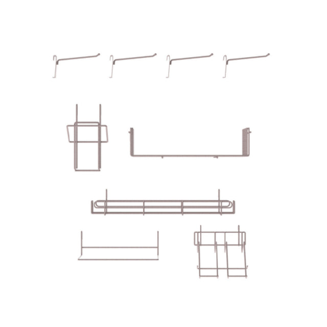 Metro SWA-PIZZA-K4 - SmartWall Accessory Kit For Pizza Prep, Metroseal Gray Finish
