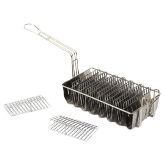 Royal ROY 23 - Taco Shell Fry Basket, 8 Compartments, Plated Wire