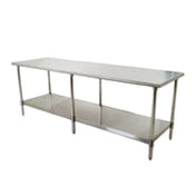 Eagle T30120SB Budget Series Work Table 120"W X 30"D 430 Stainless Steel Top