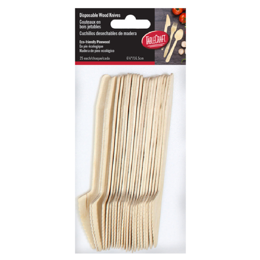 TableCraft Products BAMDKN65 - Cash & Carry Disposable Knife, 6-1/2", Eco-friendly
