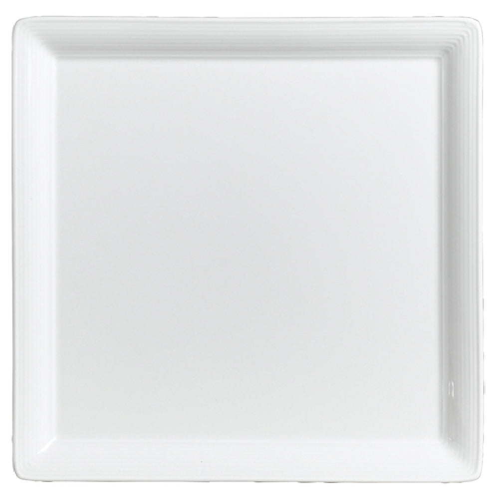 Steelite 6300P090 Square Tray Embossed 6.25" X 6.25"Aura Rene Ozorio