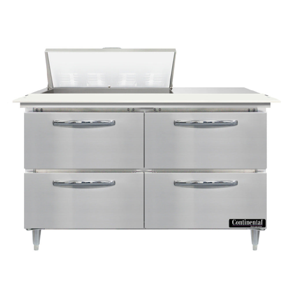 Continental Refrigerator D48N8C-D Designer Line Sandwich Unit 48"W Two-section