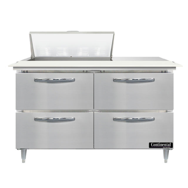 Continental Refrigerator D48N8C-D Designer Line Sandwich Unit 48"W Two-section