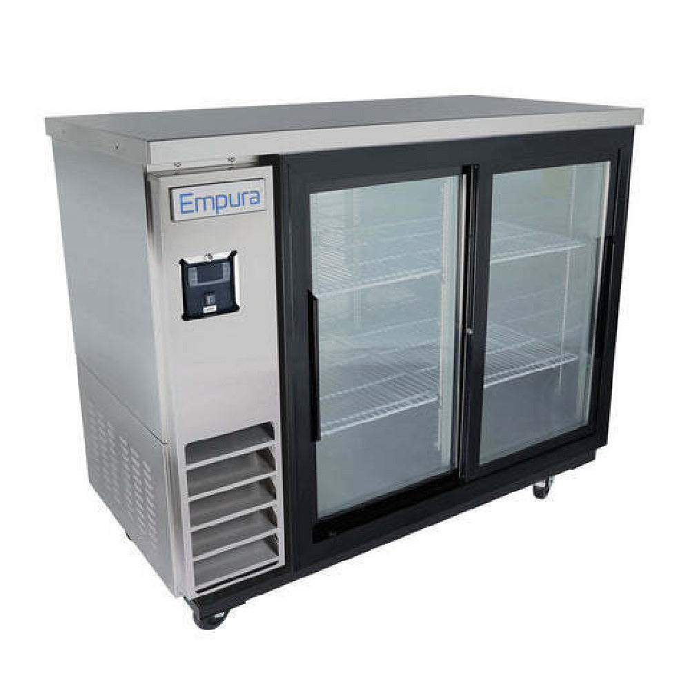 Empura E-KBB48-2G-24SD-S - Back Bar Cooler, 49.1"W X 24.4"D X 41.7"H, 12.5 Cu. Ft. Capacity