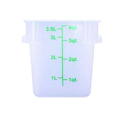 Hubert 77713 - CenPro® Food Storage Container, 7"W X 7"D X 7-3/8"H, Square