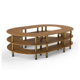Steelite MGCMSB07BBXF - Kidney Shape Closed Stadium Station, 129.0" X 81.5" X 35.0"