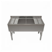 NBR Equipment UW-3-101410-84LR Slim-Line Underbar Sink Unit Three-compartment