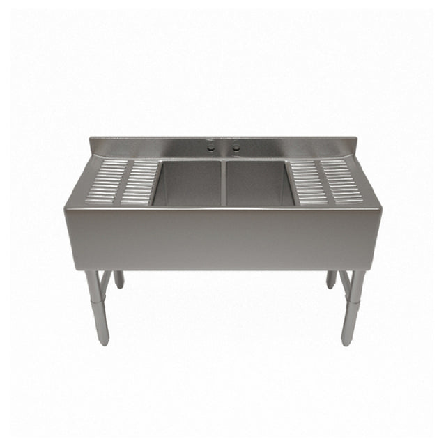 NBR Equipment UW-3-101410-84LR Slim-Line Underbar Sink Unit Three-compartment