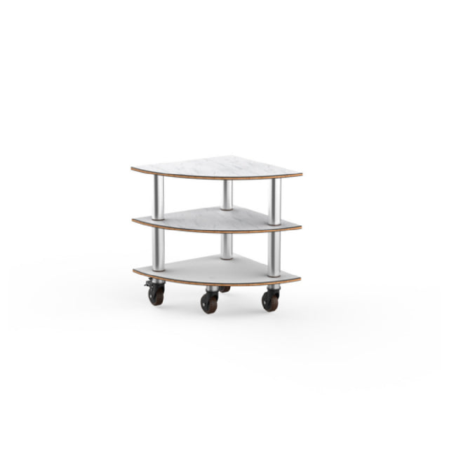 Steelite MGCMLX04CSXH - Modular Classic Corner Unit White Carrera Stainless Steel