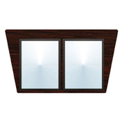 Hubert 67443 - Expressly HUBERT® Espresso 2 Pocket Flat Top Menu Boards - 26"L X 15"H