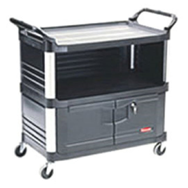 Rubbermaid FG409500BLA Xtra™ Equipment Cart 40-5/8"L X 20"W X 37-13/16"H 300 Lb. Total Capacity