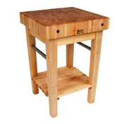 John Boos PPB3024 Pro Prep Butcher Block 30"W X 24"D X 36"H Overall Size 4" Thick End Grain Top
