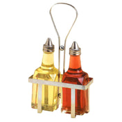 American Metalcraft VBR1 Oil/Vinegar Rack 5-1/4" X 2-1/2" X 9"H 2-compartment