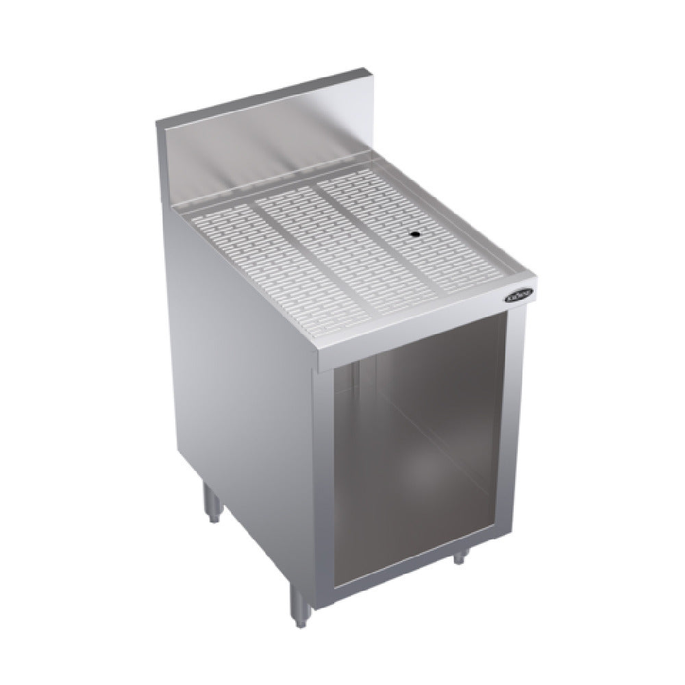 Krowne KR24-S18 Royal Series Underbar Drainboard With Open Cabinet Base 18"W X 24"D