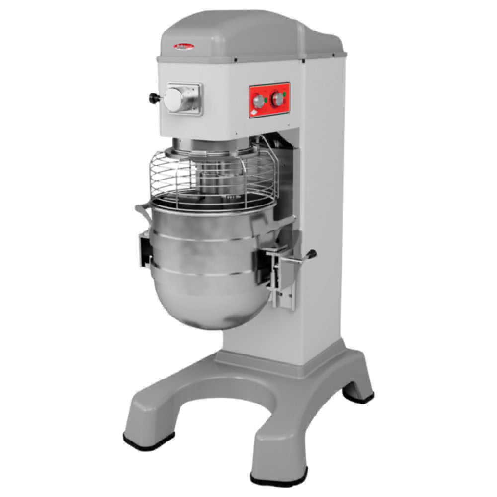 BakeMax BMMK60 Euro Planetary Mixer 60qt. Capacity 25”W X 40.9”D X 63.9”H