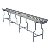 Alluserv SWC20 Tray Make-Up Conveyor 20' Section 2" Nylon Wheels With Low Friction Bushings