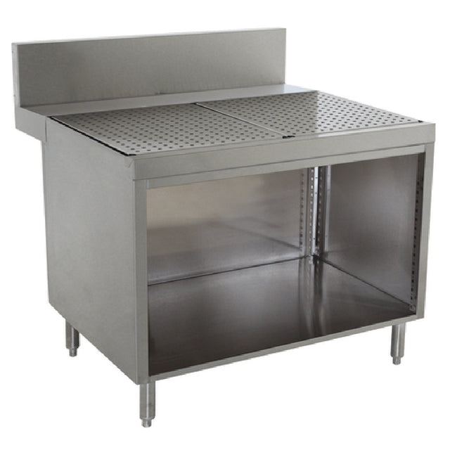 Advance Tabco PRSCO-24-42 Prestige Underbar Drainboard Cabinet Open Front 42"W X 30"D X 36"H