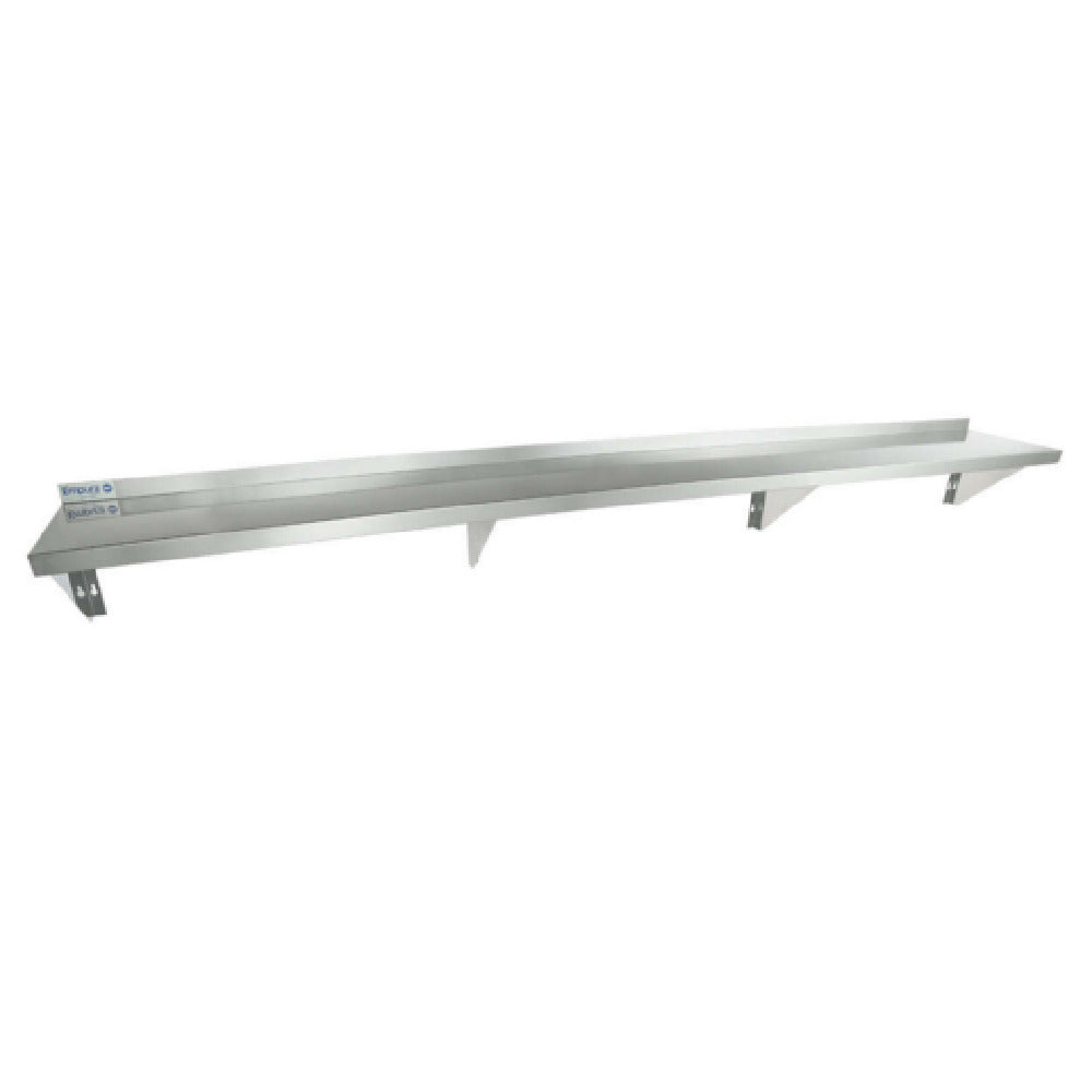 Empura 1296WS18G - Wall Mount Storage Shelf, 96"W X 12"D X 13"H, Standard Duty