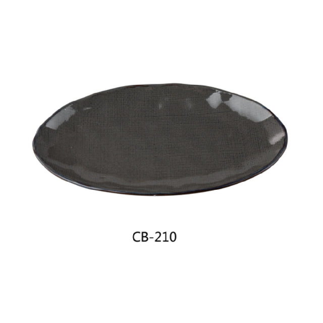 Yanco CB-210 Cowboy Oval Plate 6-1/4"W X 10"D X 1"H China