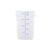 CAC China FS1P-SQ22C Food Storage Container 22 Qt. Square