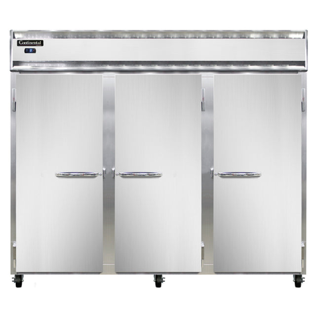 Continental Refrigerator 3FESNSS Extra-Wide Freezer Reach-in 85-1/2"W