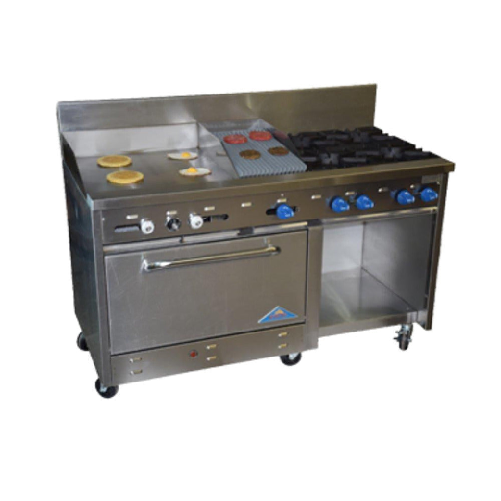 Comstock-Castle F33032-30-1.5RB Range Gas 60" Wide
