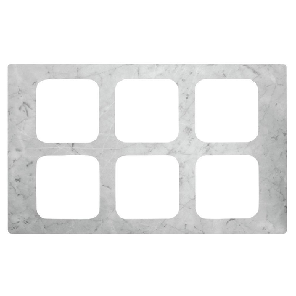 Hubert 99543 - Cold Tile, For 1/6-size Contemporary Pans, 6-compartment