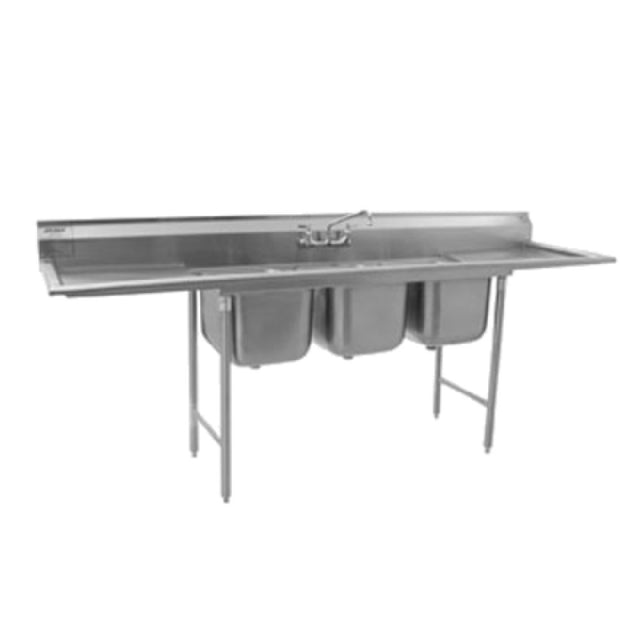 Eagle 314-16-3-3VP 314 Series Sink Three Compartment 58-3/4"W X 27-1/2"D