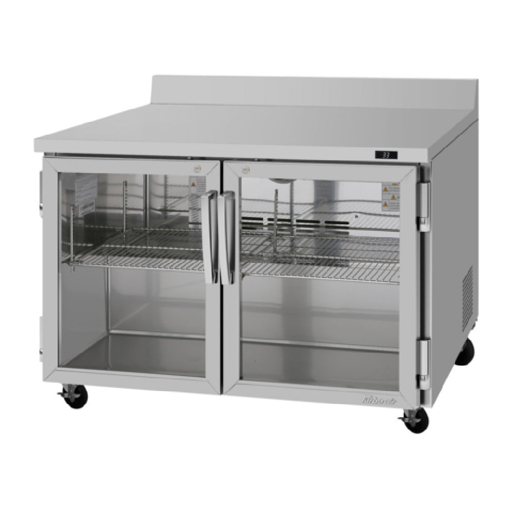 Turbo Air PWR-48-G-N PRO Series Worktop Refrigerator Two-section 12.2 Cu.ft.