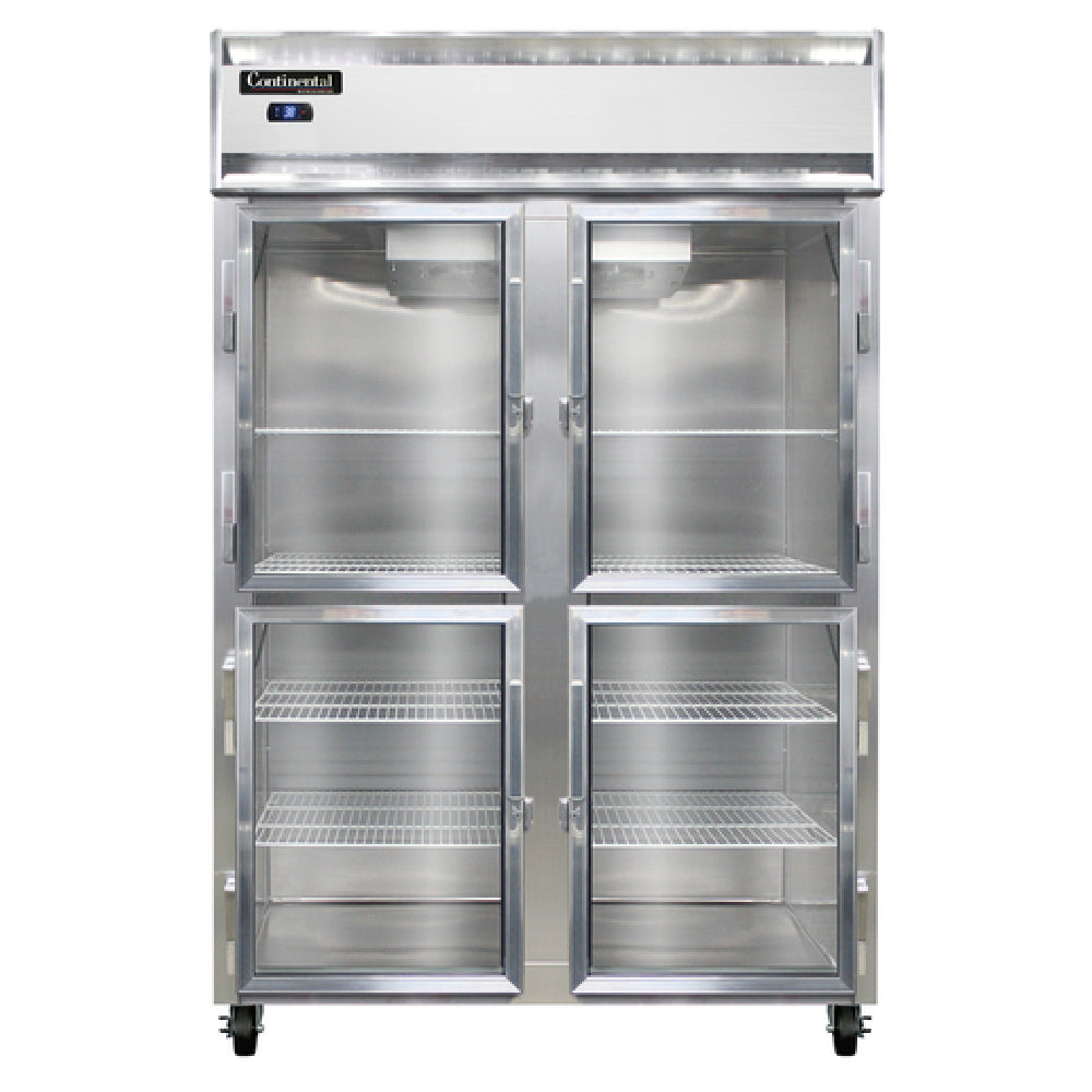Continental Refrigerator 2RNSAGDHD Refrigerator Reach-in Display Two-section
